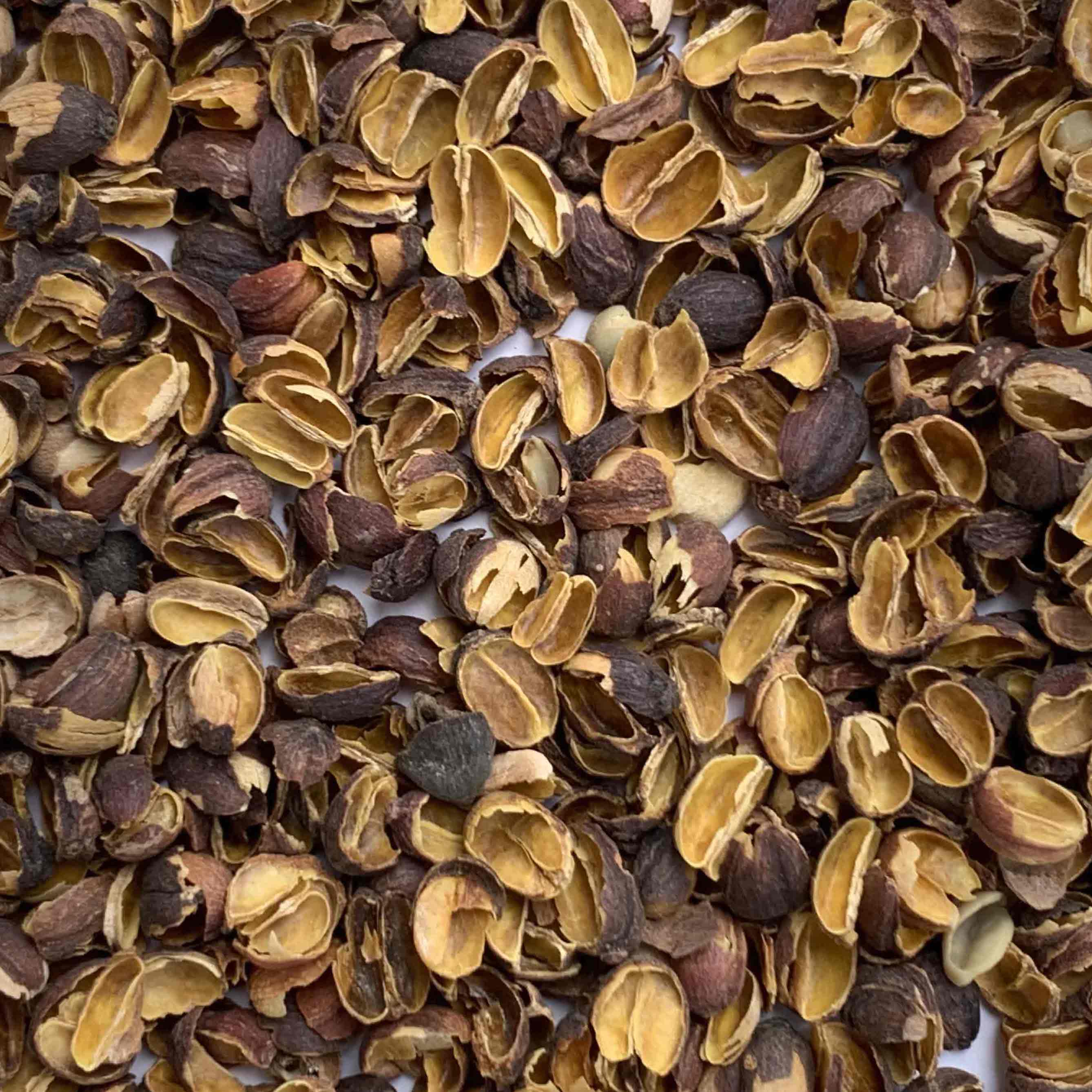 Coffee husk, the feedstock for biochar.